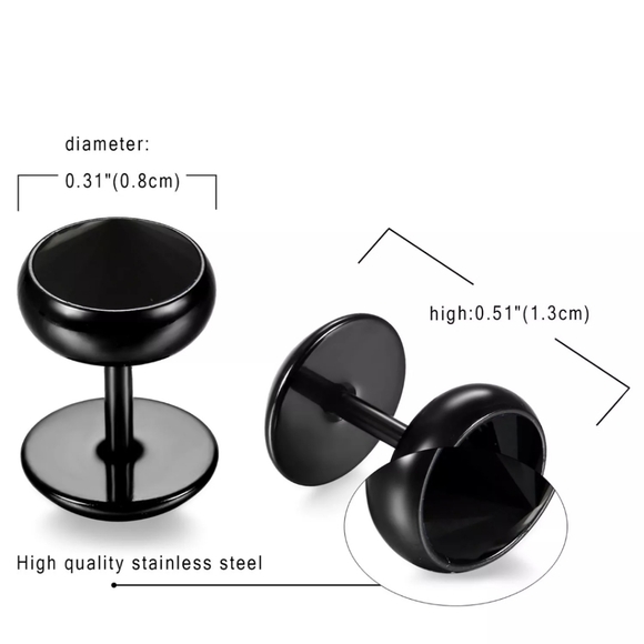 Fake Gauge Earrings - Picture 4 of 5